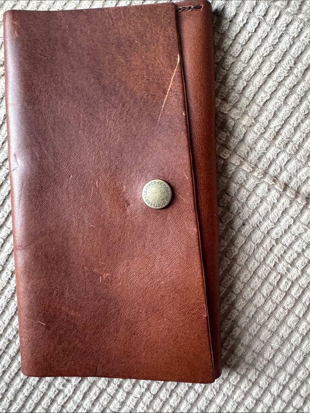 Brown Leather Travel Wallet Portland leather